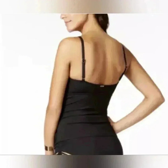 Calvin Klein Women's Gold Bracket Swim Tankini Top - Picture 7 of 9
